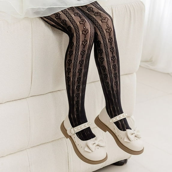 Children Girl Gift Elasticity Summer Socks Children's Tights Girls Stocking Mesh Pantyhose Soft Hosiery BLACK S