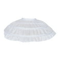thumbnail image 1 of Children Girls 3 Steel Hoops White Petticoat Wedding Gown Dress Underskirt Elast, 1 of 7
