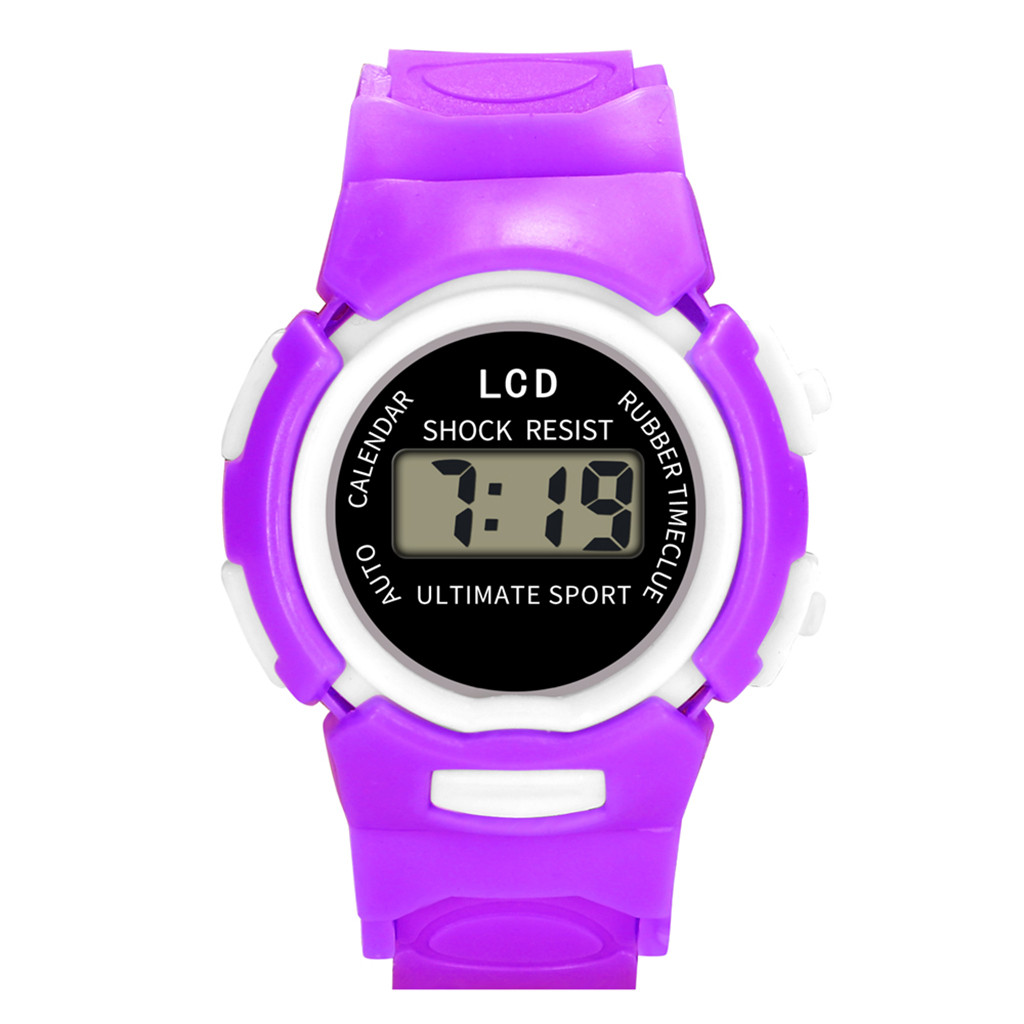 Children Girls Analog Digital Sport LED Electronic Waterproof Wrist Watch New Cubit Jr Smart Watch Watches for Teenage Girls Girl Watch for Girls Ages