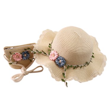 Hat Hat Flower Tourism Girls Age and Straw Children Hat Sun Set 27 Sun ...