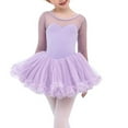 thumbnail image 1 of Children Girls Lace Long Sleeve Ballet Latin Proctice Dress Dancewear Costumes,4-14Y, 1 of 8