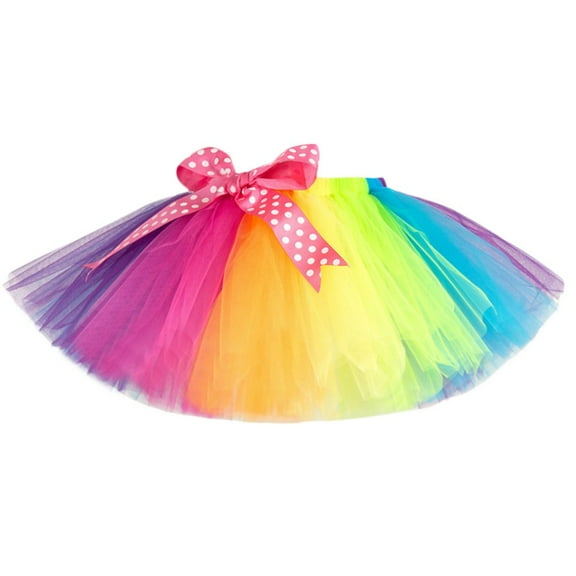 Children Girls Tutu Tulle Party Dance Ballet Kids Rainbow Summer Skirt Child Sumer Streetwear