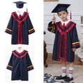 thumbnail image 1 of Children Graduation Cap and Gown Graduation Blue Cap and Gown for Tween Tween Ceremony Party Gift 12-13 Years, 1 of 9