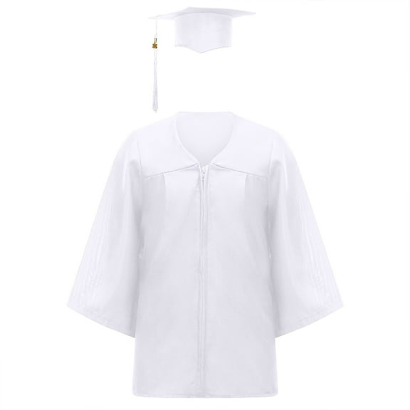 Children Graduation Outfit Kids Graduation Cap and Gown Outfit Set with Tassel Class Of 2025 Size 4-5T Kids Clothes