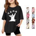 thumbnail image 1 of Children Graphic T Shirt Casual Loose Fit Short Sleeve Tee with Print Comfortable Blend Top for Tween Tween and Youth Tween Girl Shirt 2t 13-14 Years, 1 of 4