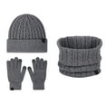 thumbnail image 1 of Children Hat Scarf And Glove Set Fashionable Outdoor Baby Warm Three Piece Set, 1 of 6