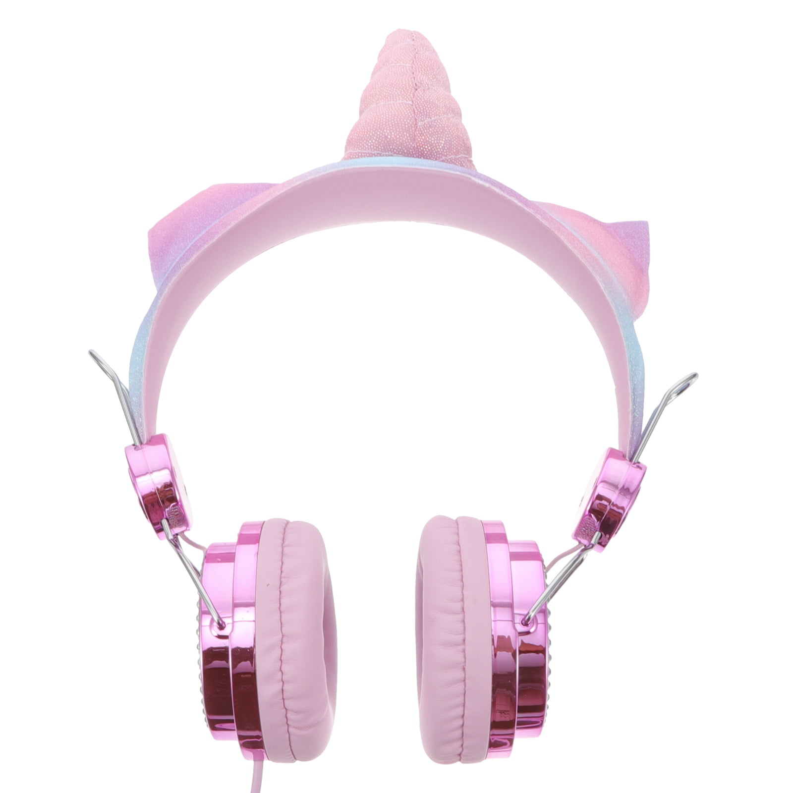 Children Headset with Microphone Unicorn Shape Rhinestone Glitter Kids