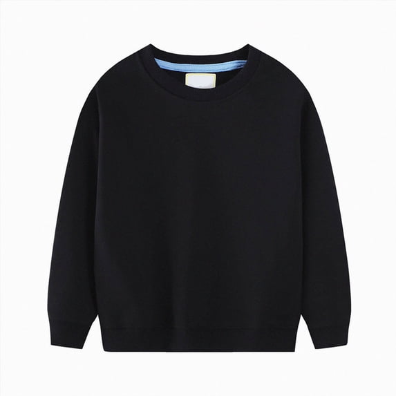 Children Hoodies Fall Winter Long Sleeve Drawstring Pullover Tops With Pockets 2T 3T 4T 5T 6T 7T 8T Girls Boys Fashion Loose Casual Sweatshirt For Black,3 Years
