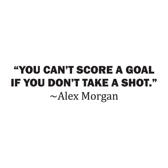 Children If You Don’t Take A Inspiring Quote Wall Decal Decoration You Cant Score A Goal Soccer Player Sports Quotes Lasts Years and Easily Removable - Size: 30 In(W) x 6 In(H)