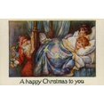 thumbnail image 1 of Children In Bed Watching Santa Claus Poster Print By Mary Evans Picture Librarypeter & Dawn Cope Collection, 1 of 4