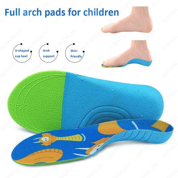 Children Insoles Kids Orthopedic Flatfoot Arch Pads Boys Girls Healthy Light Lion Animal Prints Orthotic Soles For Toddlers