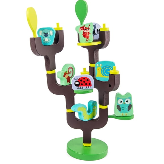 Children Interactive Stacked Tree Supplies Educational Set for Over 3 Years Old Kids Building Block Improve Toy