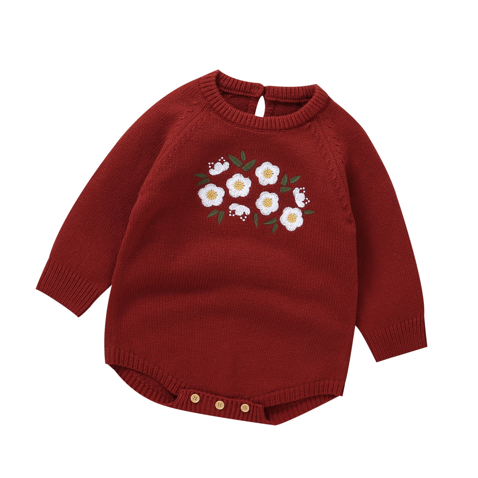 Children Jumpsuits Newborn Infant Baby Girl Boy Embroidery Floral