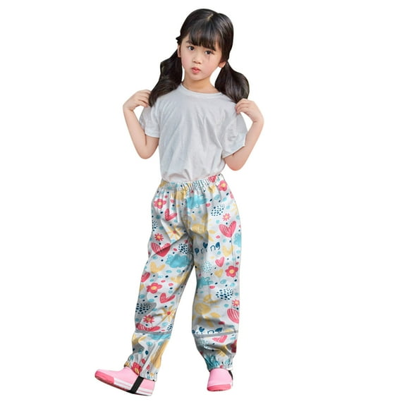 Children Kid Baby Boy Girl Rain Dungarees Rompers for Girls Windproof Waterproof Mud Breathable Bottoms Softball Pants Pants Leggings Pack Trousers 7months Baby Girl Clothes 7months Baby