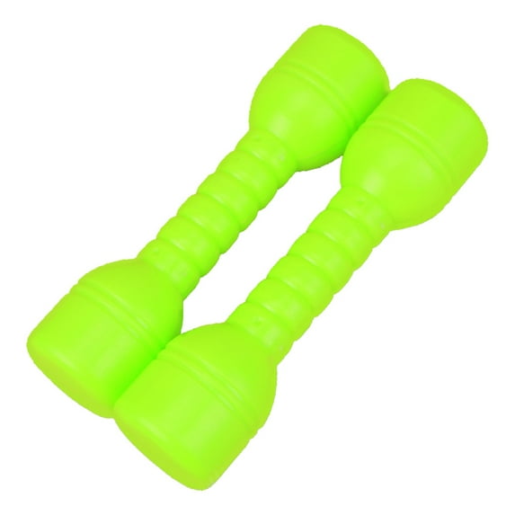 Children Kid Colorful Dumbbell Bodybuilding Training Fitness Barbell Sport Exe ise Toy (Green)