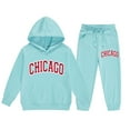 thumbnail image 1 of Children Kids Boys And Girls Long Sleeve Letter Printed Lightweight Hoodie Sweatshirts And Long Pants Set Outfit baby clothes for girls 3t girls outfits, 1 of 7