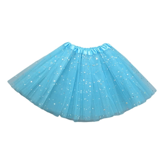 Children Kids Girls Shiny Sequins Ballet Skirts Elastic Mesh Tutu Ballerina Dress Gymnastics Dancing Skirt Princess Pettiskirts Dance Tutus Dress Clothes