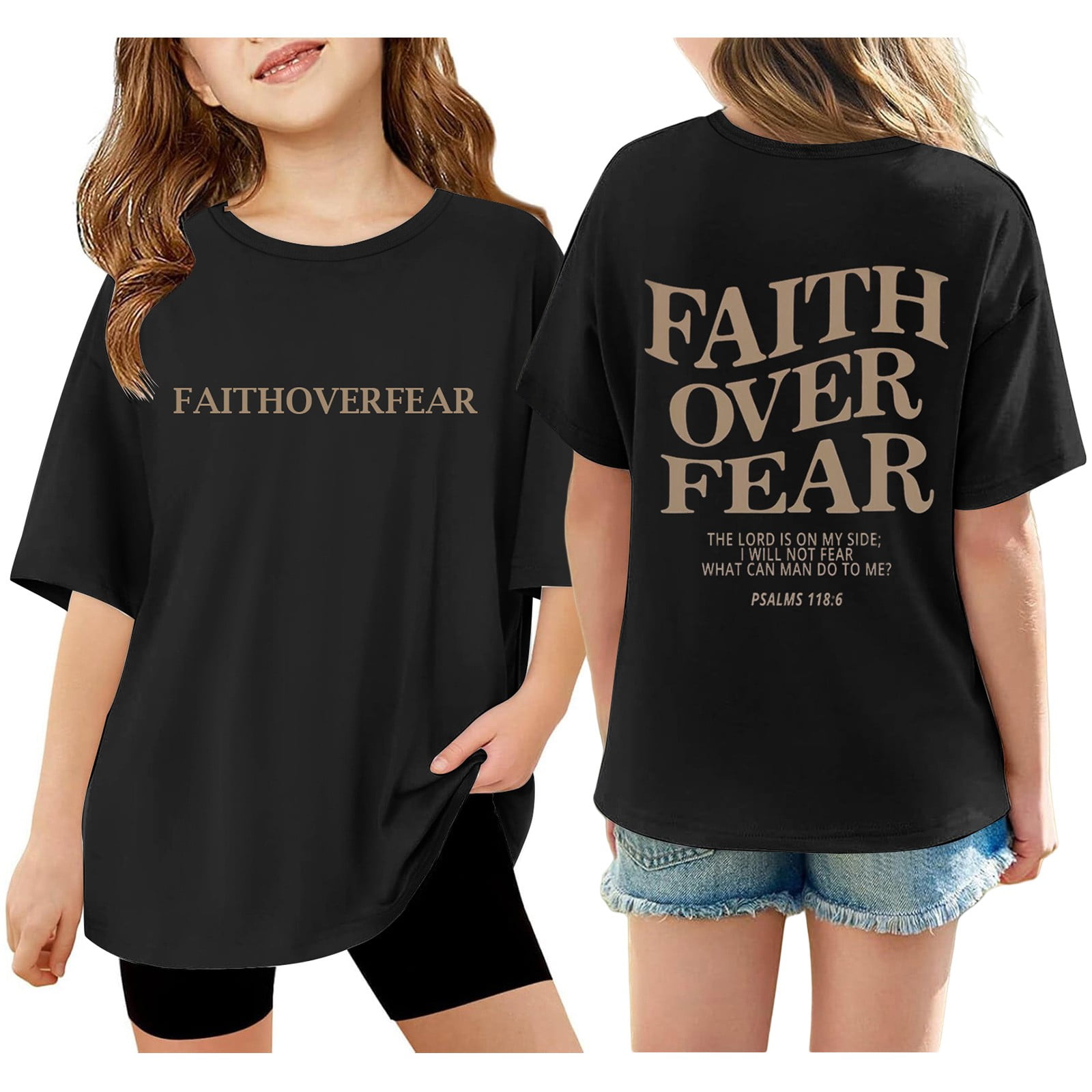 Tween Girls Short Sleeve Oversized Cropped Graphic Tee - PURPLE | The Children's Place - View #6