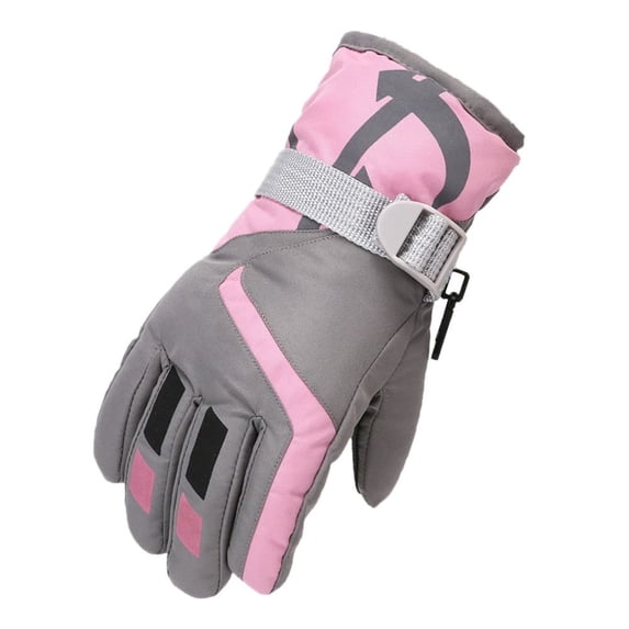 Children Kids Ski Winter Must Thicken Warm Snow Snowboard Windproof Kid Gloves Mitten Children Ski Gloves Winter Warm COLOR3