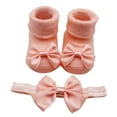 thumbnail image 1 of Children Kids Socks Soft Bottom Toddler Shoes Socks Bowkot Socks Floor Socks 1PC Socks + 1PC Bow Hairband Toddler Fuzzy Socks with Grips Children Socks Bulk Girl Stuff 6 Month Girls 2t Boys Socks 2t, 1 of 6