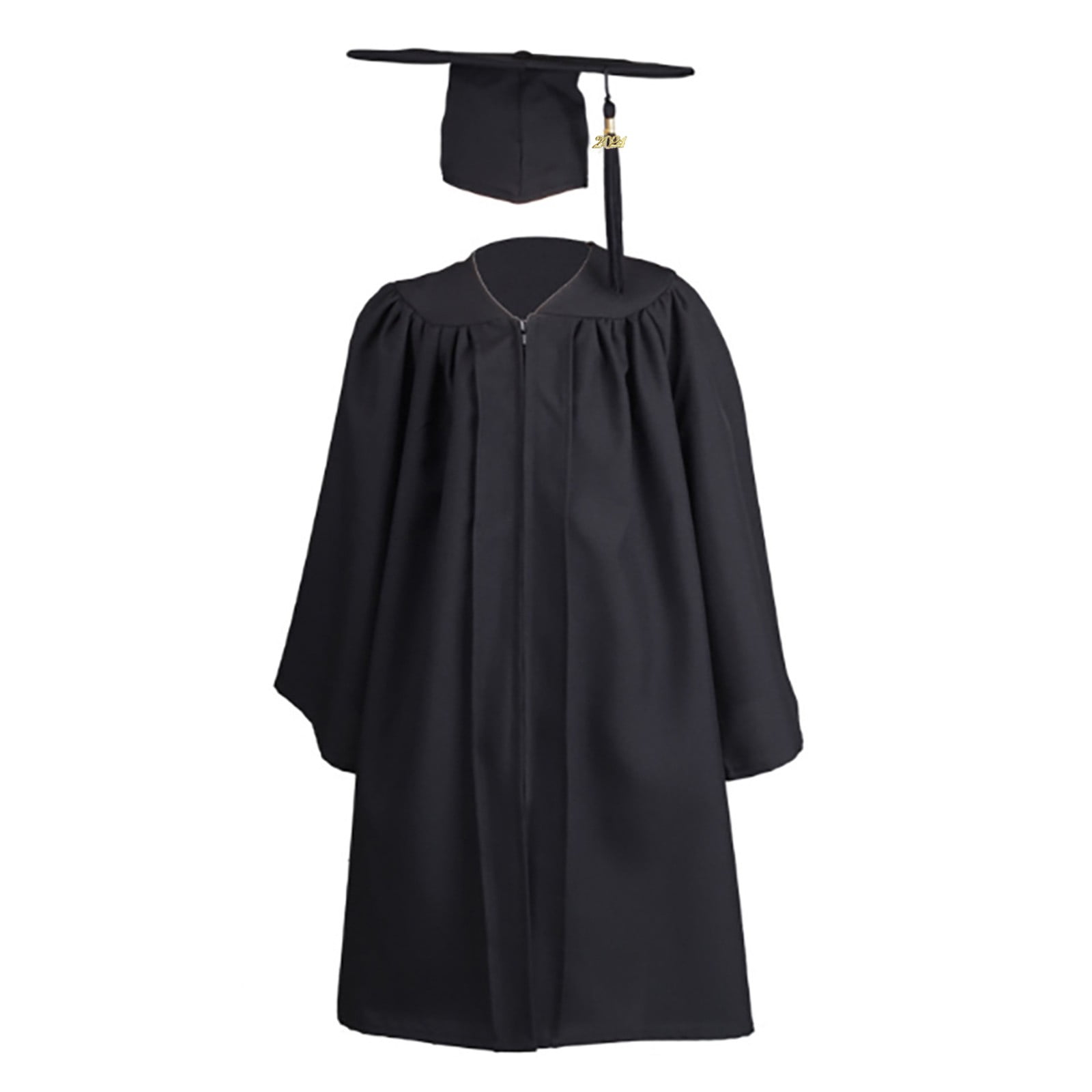 Children Kindergarten Graduation Cap and Gown 2024 Black Cap and Gown ...