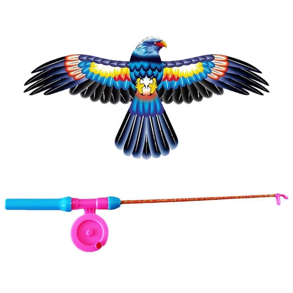 Children Kite Toy Cartoon Butterfly Swallows Eagle Kite With Handle Kids Flying Rope Outdoor Kite With Toys 50mtft