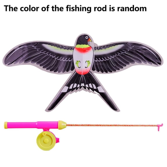 Children Kite Toy Cartoon Butterfly Swallows Eagle Kite With Handle Kids Kite With Flying Toys Outdoor 50mtft Rope