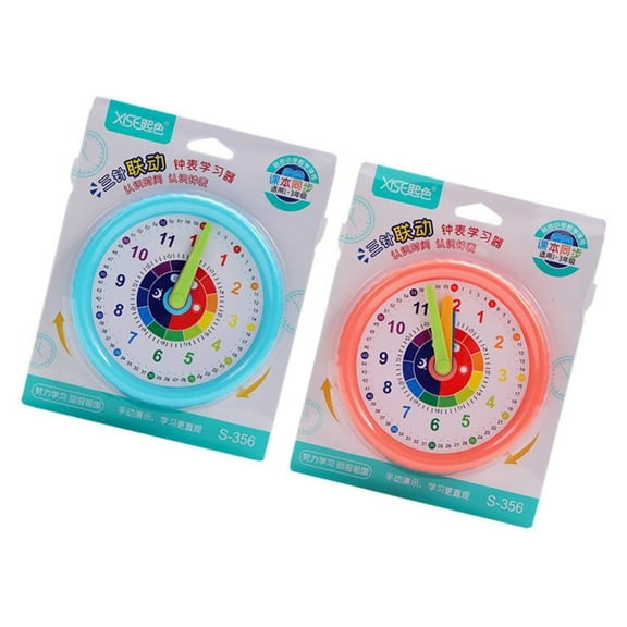 Children Learning Clock 5Inch Educational Clock Telling Time Teaching Clock