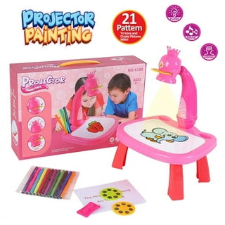 Fridja Children's Projector Ainting Projection Desk Writing Board Drawing  Board Toy 5ml 