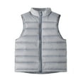 thumbnail image 1 of Children Light Vest Stand Collar Solid Color Warm Down Jacket Vest Kids Girls Boys Winter Clothe, 1 of 9