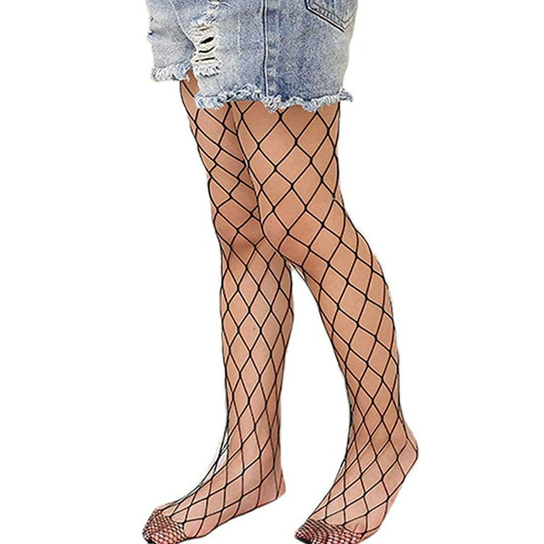 Children Little Girls Hollow Out Fishnet Pantyhose Tights Leggings