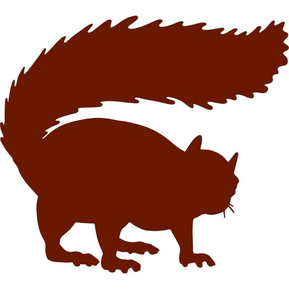 Children Lively Animal Wall Decal Decoration Lively Jumping Cute Fluffy Squirrel Lasts Years and Easily Removable - Size: 20 In(W) x 20 In(H)