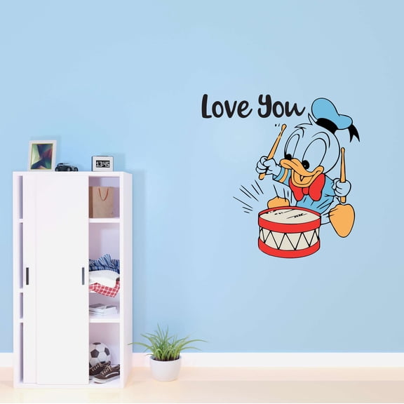 Children Love You Adorabke Cartoon Wall Decal Decoration Love Motivational Quote and Sayings Decal Decor Lasts Years and Easily Removable - Size: 20 In(W) x 20 In(H)