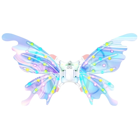 Children Luminous Music Wings Toy With Led Lights And Music For Dress Up Costume Party Pet Back Decoration