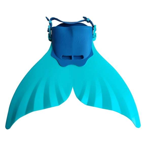 Children Mermaid Swim Fins, Pink Webbed Monofin for Pool, Beach, and Swimming Training