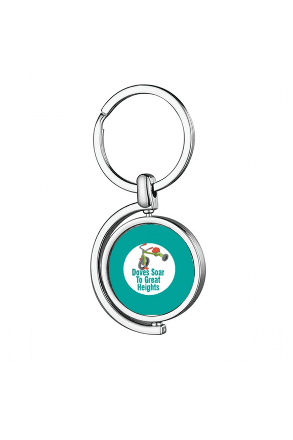 Children Mind Pure Innocent Rotating Keychain Metal Keyring Holder
