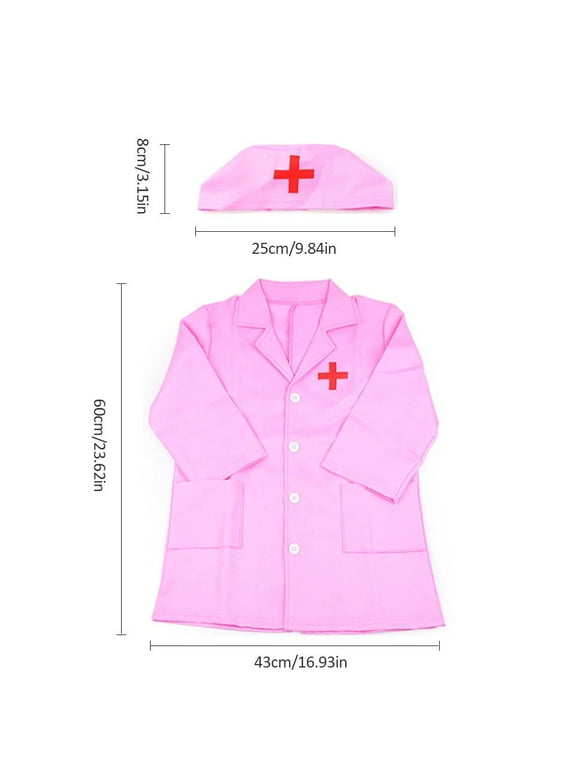 Children Nurse Doctor Role Play Costume Dress-Up Cosplay for Career Experience