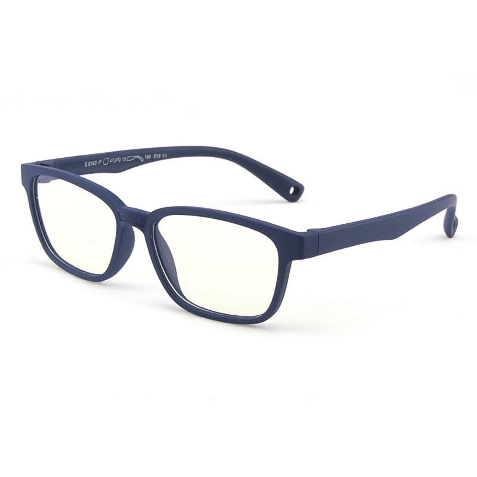Children Optical Glasses Flexible Bendable One-piece Safe Eyeglasses Girls Boys Plain Mirror Anti-blue Light Silicone Goggles Eyewear Frame