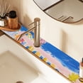 thumbnail image 1 of Children Painting Sink Splash Guard Faucet 14.7x5.4in Drying Mat Drying Mat Absorbent Pad for Bathroom Kitchen 1PCS, 1 of 7