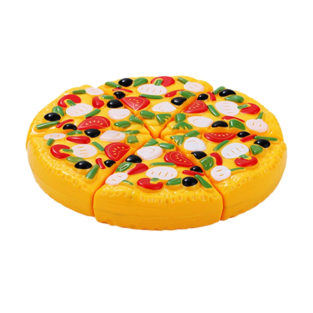 Children Play Toy Pizza Cutlery Fruits Vegetables ABS Pizza Simulation Kitchen Toys Pizza Cuts 6