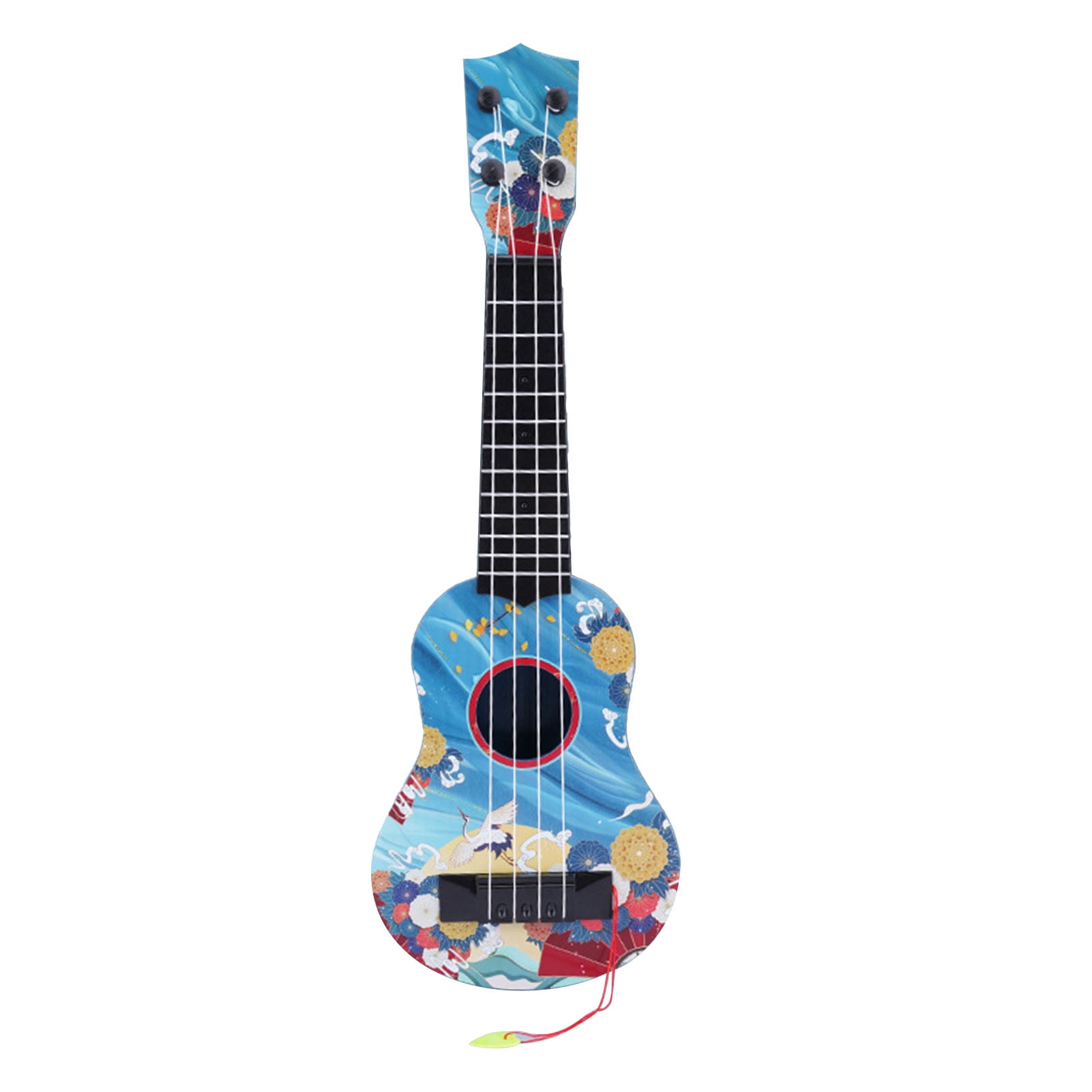 Children Playable Miniature Ukulele Toy Good Resonance Back Frosted ...