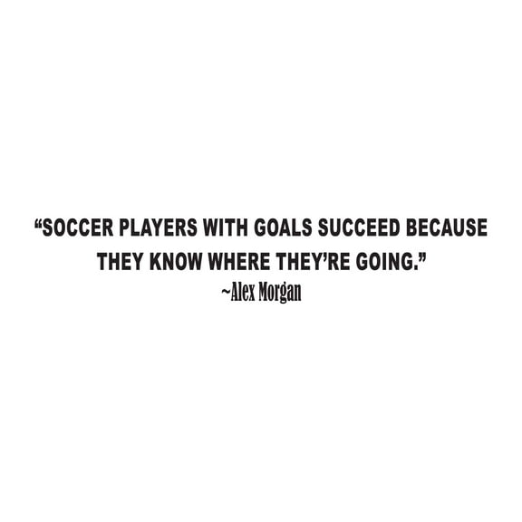 Children Players With Goals Succeed Inspiring Quote Wall Decal Decoration They Know Where They're Going Soccer Sport Quotes Lasts Years and Easily Removable - Size: 10 In(W) x 4 In(H)