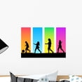 thumbnail image 1 of Children Playing Wall Decal by Wallmonkeys Peel and Stick Graphic (18 in W x 13 in H) WM293375, 1 of 4