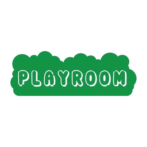 Children Playroom Happiness Sign Wall Decal Decoration Playroom Beautiful Soft Cloud Bush Sky Design Clouds Lasts Years and Easily Removable - Size: 20 In(W) x 8 In(H)
