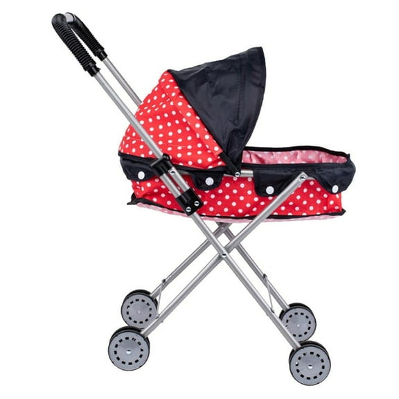 Children Pretend Play Baby Stroller Push Cart for Kids with Iron Frame and Oxford Fabric