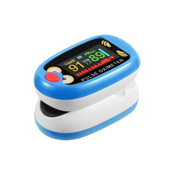 Children Pulse Oximeter Fingertip,Oxygen Monitor Kids Pulse Oximeter Fingertip,Lanyard Portable Digital Oxygen Saturation Monitor