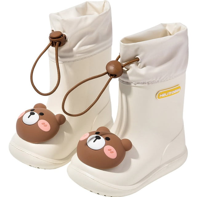 Children Rain Shoes 3D Stereo Cartoon Kids Rain Boots Cute Dinosaur