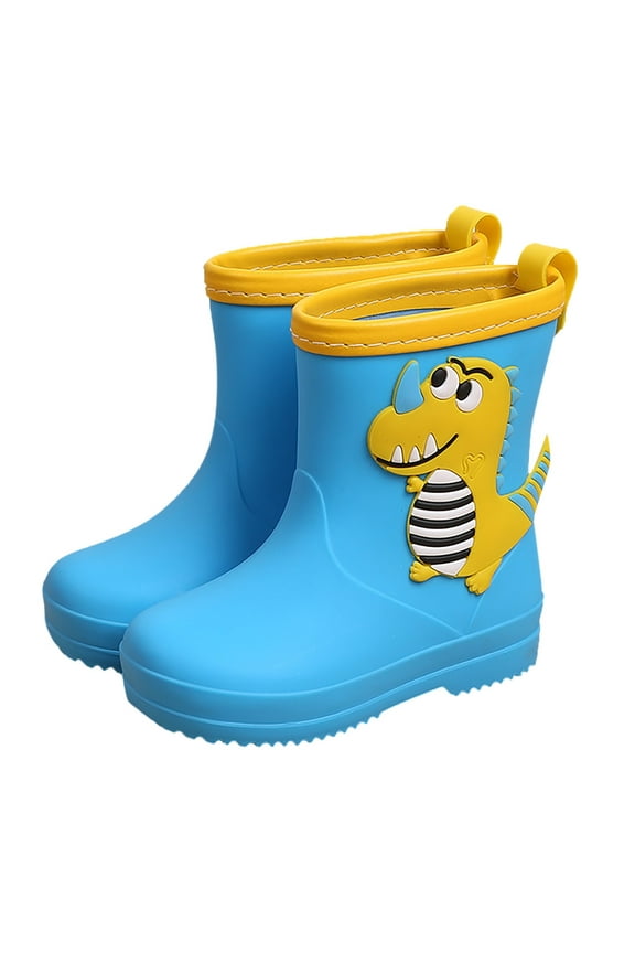 Children Rainboots Rubber Classic Water Rain Boots Kids Baby Cartoon Shoes