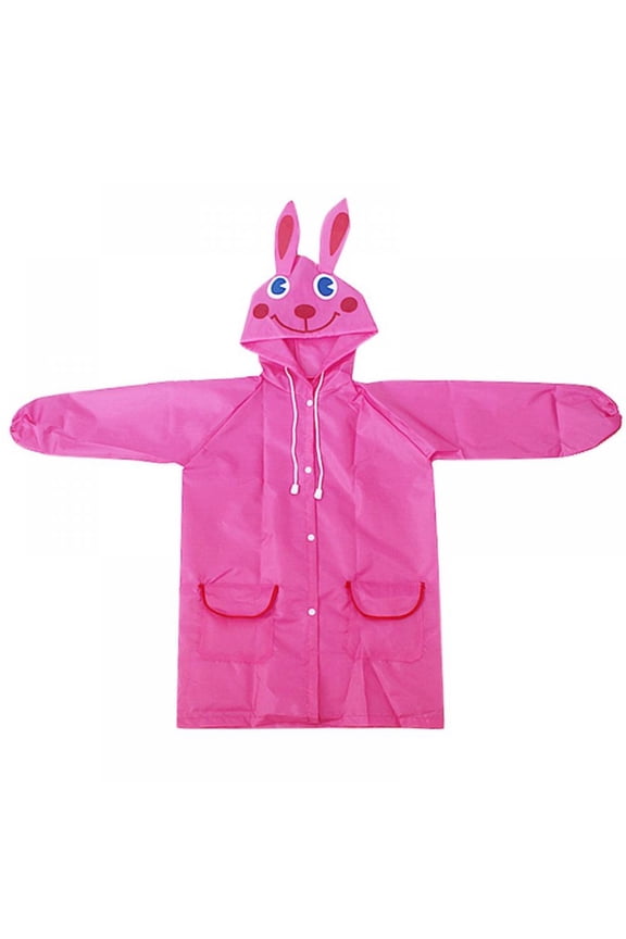 Children Raincoat Baby Boy Girl Hooded Funny Waterproof Rainwear Kids Ponchos for Camping Hiking Traveling Backpacking