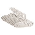 thumbnail image 1 of Children'S Clothes Hangers Light Warm Gray - Clothes Hangers (10-Pack)， Adjustable Baby Hangers Plastic Non Slip Stackable Baby Hanger & Great As Newborn Kid Children Toddler or Infant Clothes Racks, 1 of 8